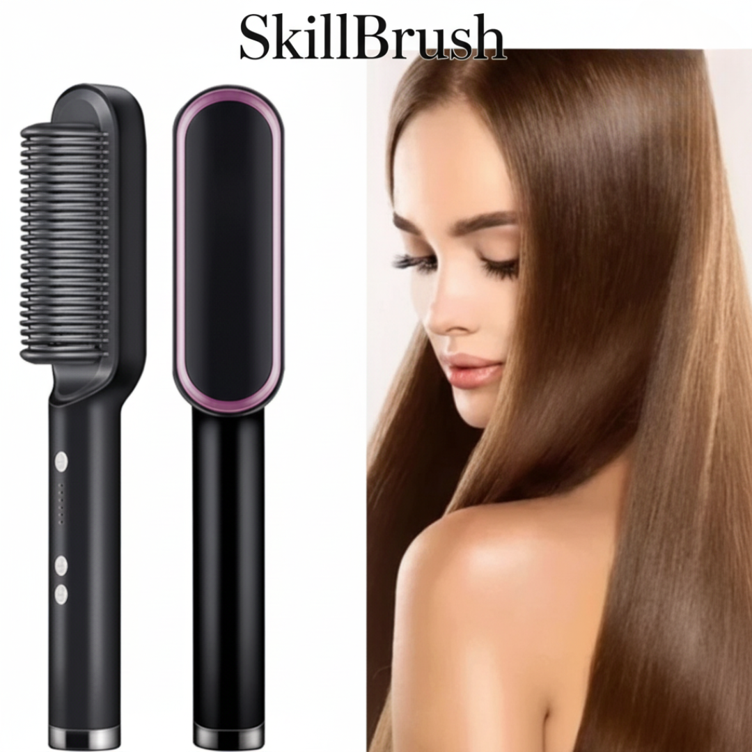 SkillBrush tecnología cerámica - Uso en seco y húmedo sin dañar el cabello
