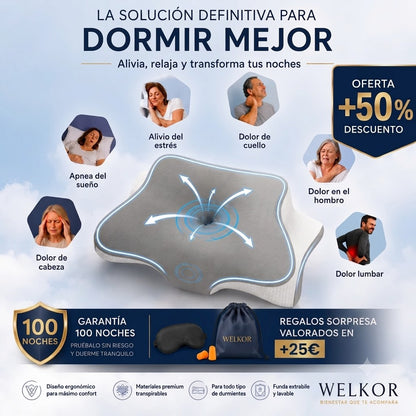 Olvida tu dolor de cuello desde la primera noche | DreamRest™