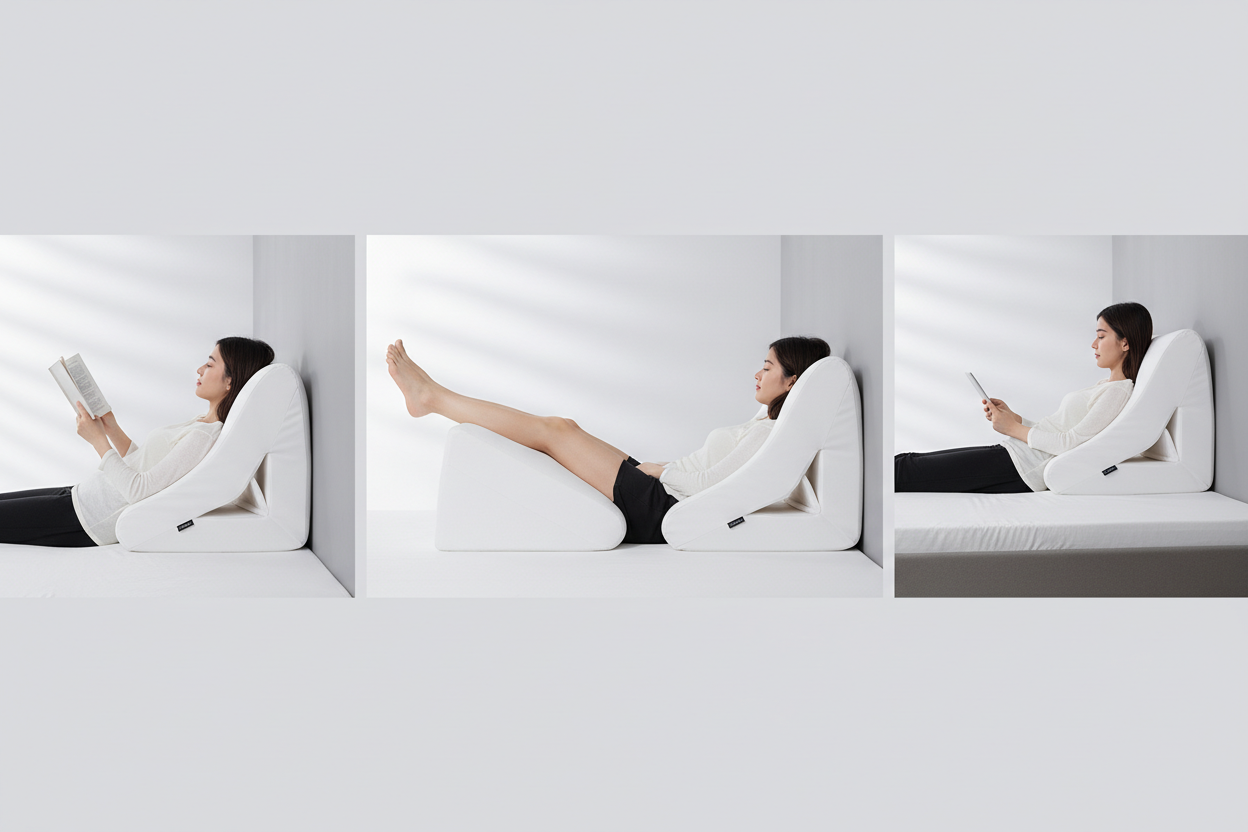 ComfortWedge™ – Almohada Triangular Ergonómica (Oferta 2ª al 50%)