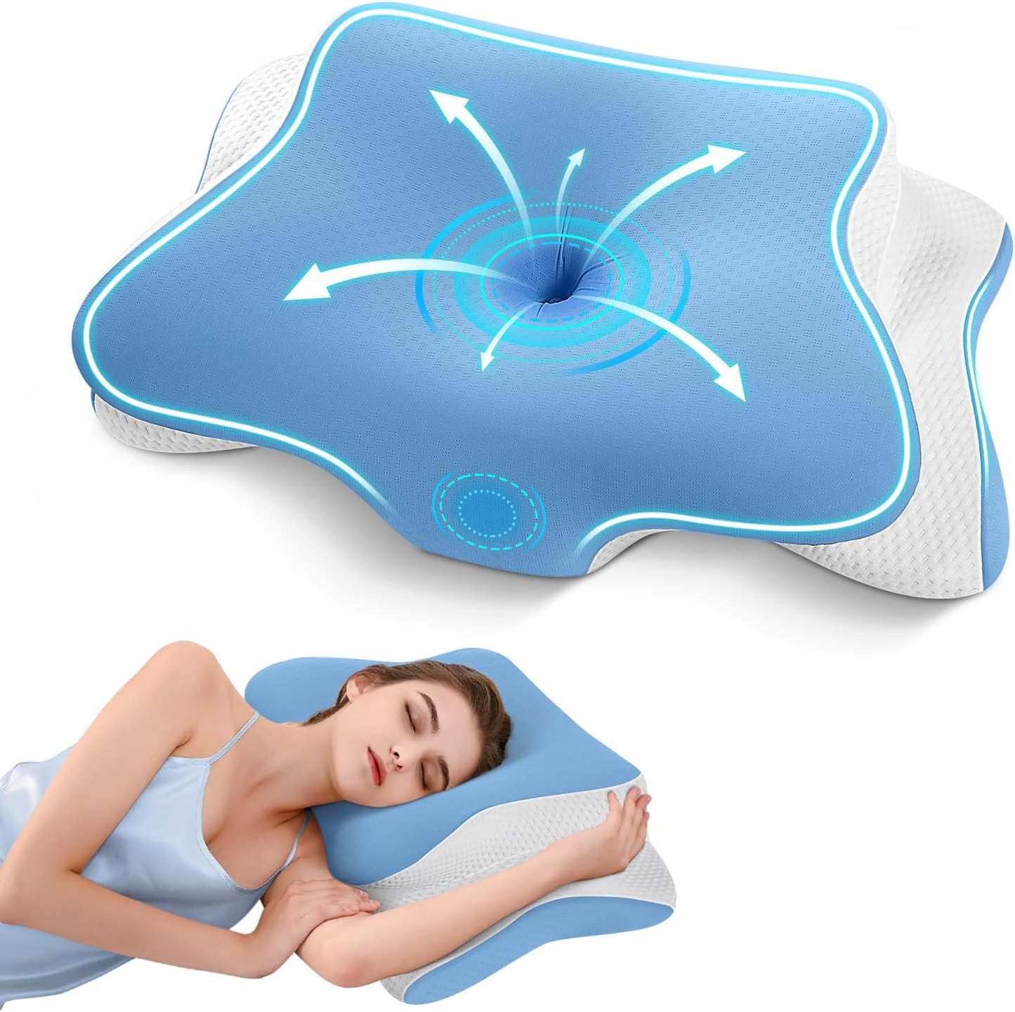 DreamRest™ - Duerme sin dolor cervical desde el primer día (Celeste)